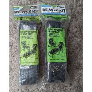 Lot of 2 Vintage Arden Paradise Hunter Green Re-WEB Kit 2 3/16" Width 72ft.